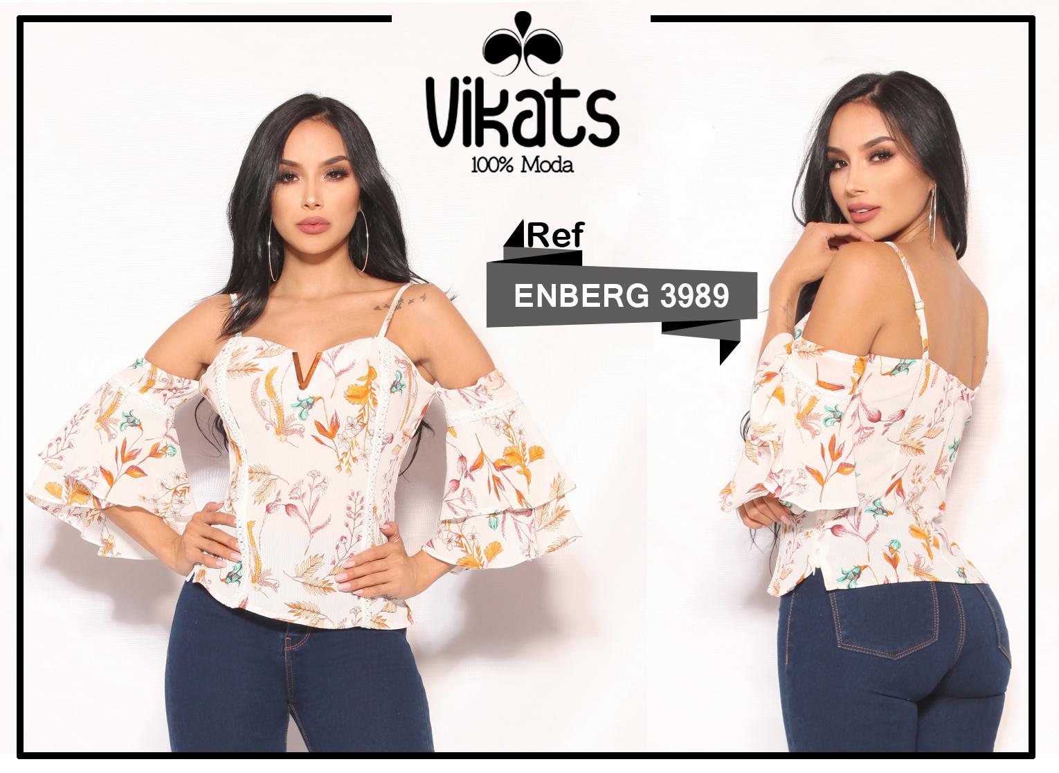 Blusa de Moda Manga Larga Colombiana